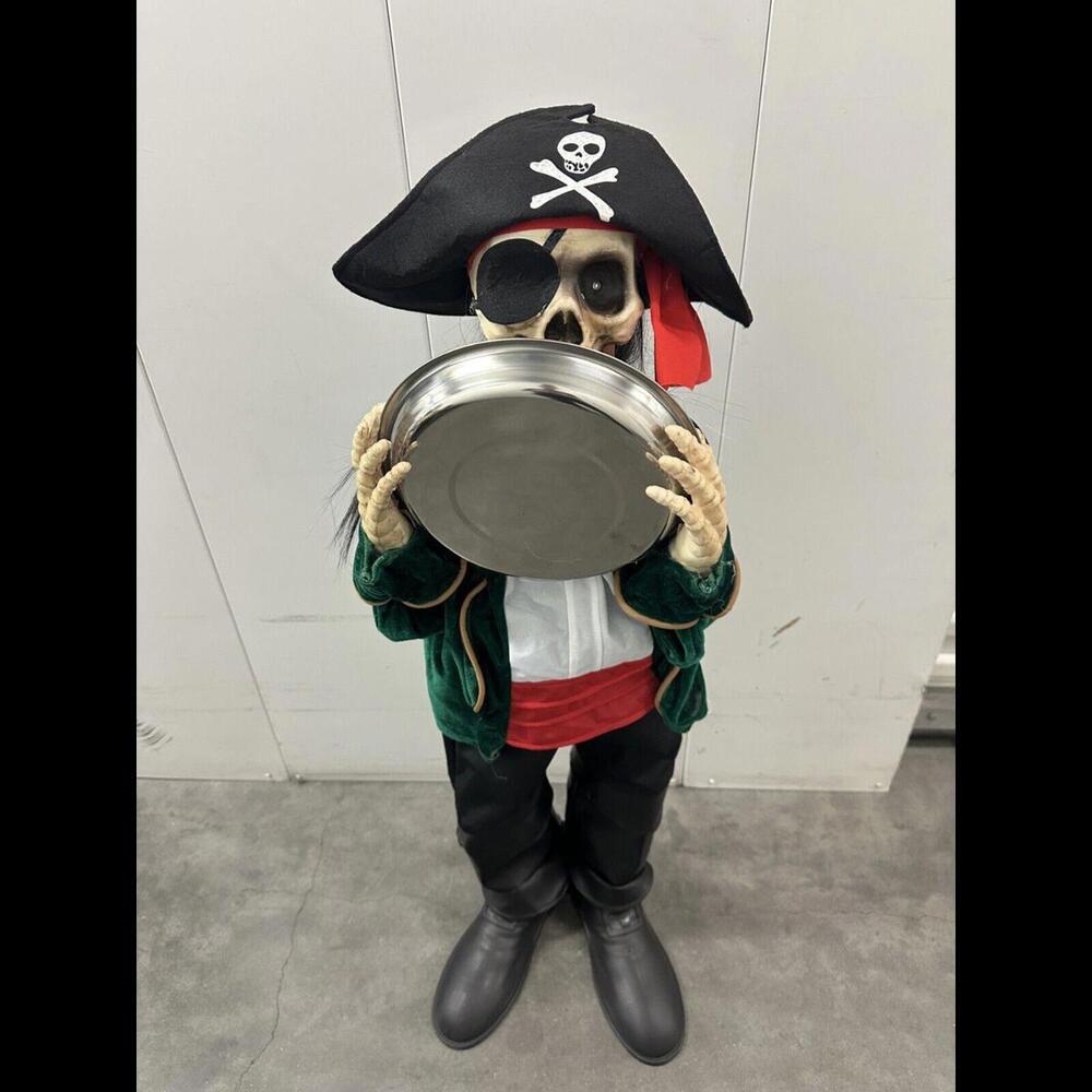 Vintage Pirate Skeleton Yard Halloween Decoration